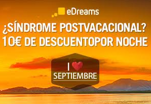 10€ de descuento por noche promo septiembre edreams 10€ de descuento