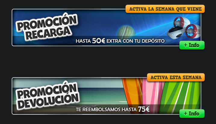 Promociones Semanales todoslots semanales