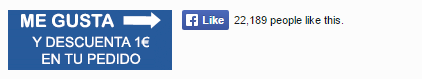 Descuento Facebook me gusta facebok
