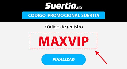 codigo promocional suertia