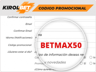 codigo promocional kirolbet